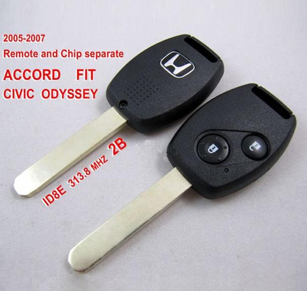 images of 2005-2007 Honda Remote Key 2 Button and Chip Separate ACCORD FIT