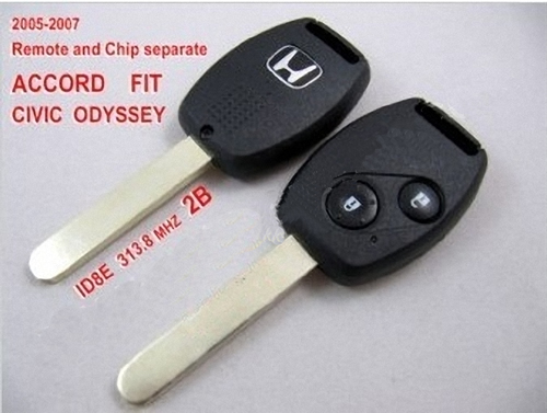 images of 2005-2007 Honda Remote Key (2+1) Button and Chip Separate ACCORD