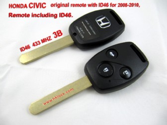 images of 2005-2007 Honda Remote Key (2+1) Button and Chip Separate ACCORD
