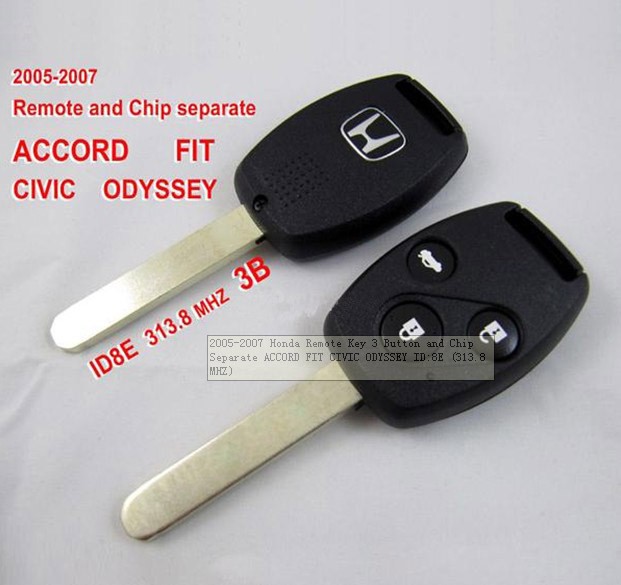 images of 2005-2007 Honda Remote Key 3 Button and Chip Separate ACCORD FIT