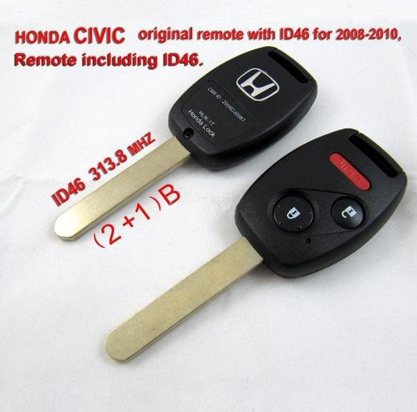 images of 2008-2010 Honda CIVIC Original Remote Key (2+1) Button Remote wi
