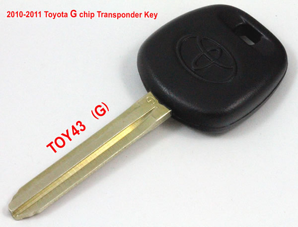 images of 2010-2011 Toyota G Chip Transponder Key