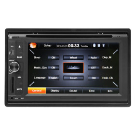 images of 6.2 Inch Digital Touchscreen 2Din Car DVD Player with Digital TV RDS Bluetooth