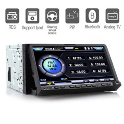 images of 7 Inch 2 Din Car DVD Player Support IPOD PIP Detachable Panel