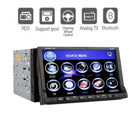 images of 7 Inch Digital Touchscreen 2Din Car DVD Player with RDS GPS Bluetooth TV