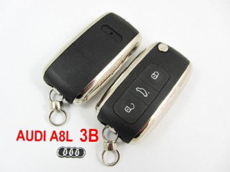 images of Audi A8L modified flip remote key shell 3 button