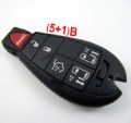 Chrysler Smart Key 433MHZ (5+1) Button