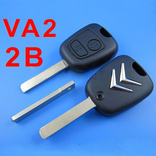 images of Citroen Remote Key 2 Button (without Groove)