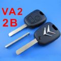 Citroen Remote Key 2 Button (without Groove)