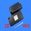 Citroen Remote Key 3 Button (without Groove)