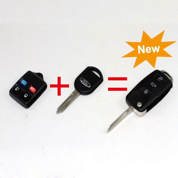 images of Ford Remote 4 Button Key(Chip Not Include)