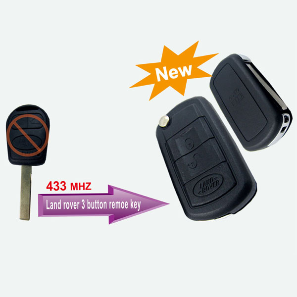 images of Land Rover Remote Key 3 Buttons 433 MHZ