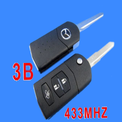 images of Mazda Flip Remote Key 3 Button MHZ 433