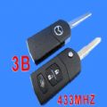 Mazda Flip Remote Key 3 Button MHZ 433