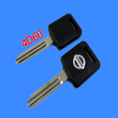 images of Nissan Transponder Key ID:4D60 (Silver Logo)