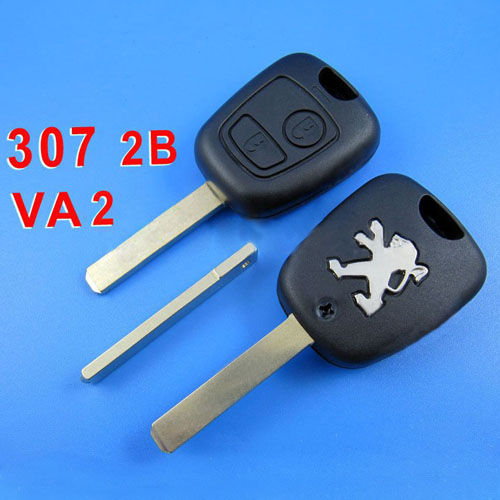 images of Peugeot Remote Key 2 Button (307 without Groove)