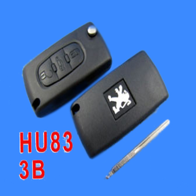 images of Peugeot Remote Key 3 Button Mh 433 (307 with Groove)