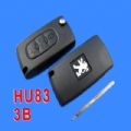 Peugeot Remote Key 3 Button Mh 433 (307 with Groove)