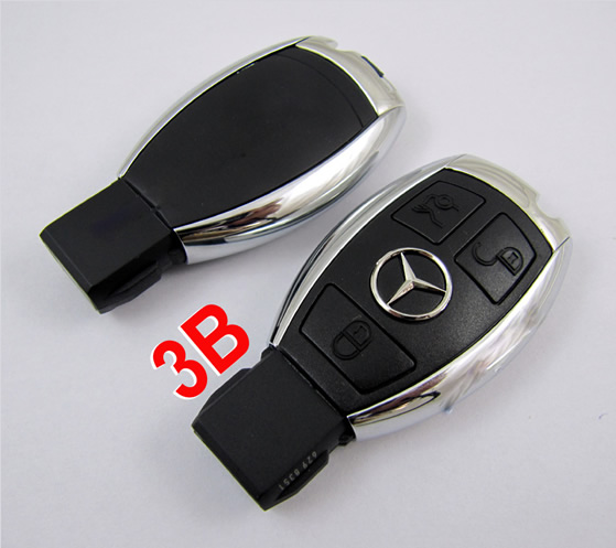 images of Smart Key Shell 3 Button For 2010 Benz (with the board plastic)