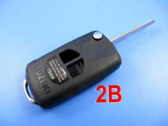 images of Suzuki flip remote key shell 2 button