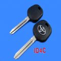 Toyota Transponder Key ID4C (with Silver Brand)