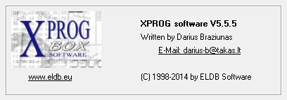 XPROG-M V5.55 Software Display 1