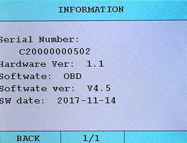 Creator C200 OBDII/EOBD Code Reader