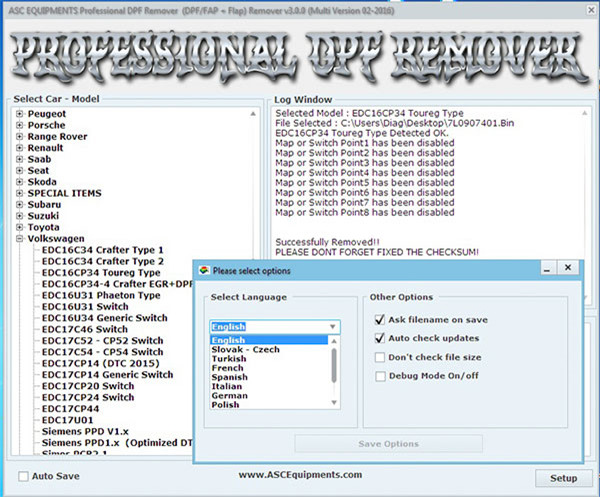 Modifying DPF \ FAP - EGR - FLAP-DTC-3