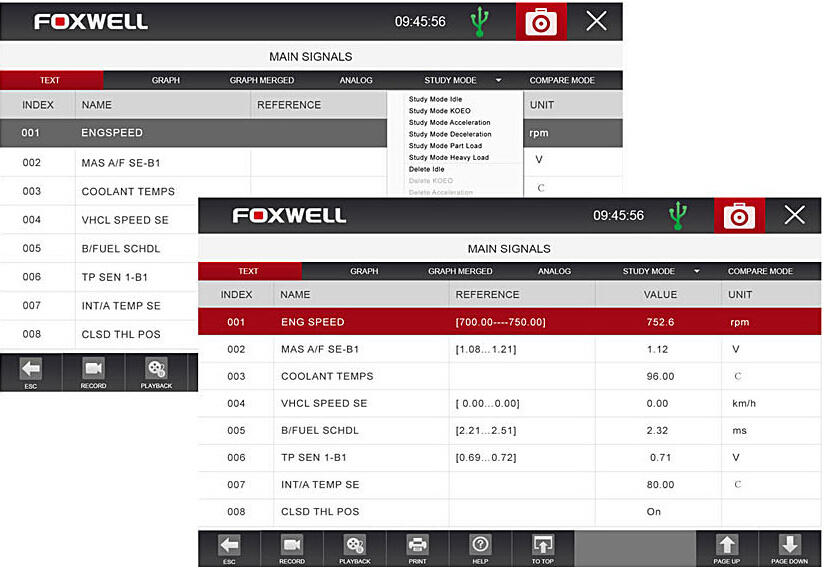 Foxwell GT80 PLUS Feature Display 3