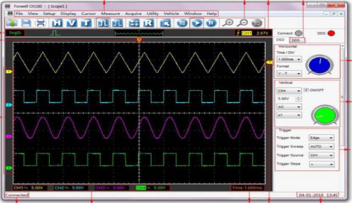 Foxwell OS100 Four Channel Automotive Measurement Oscilloscope