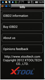 IOBD2 Diagnostic Tool display 9