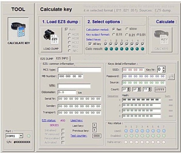 MB Dump Key Generator from EIS Calculator Service