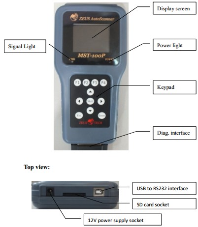 MST-100P 8 in 1 Handheld Motorcycle Scanner