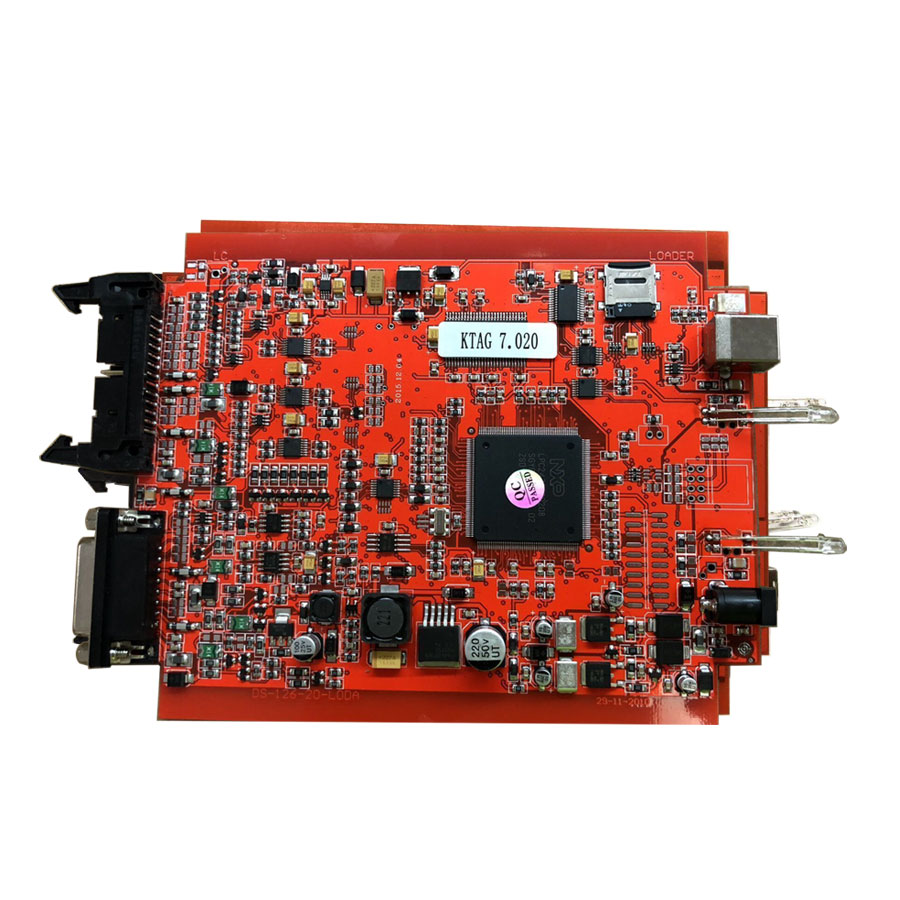 New 4LED Red PCB KTAG 7.020 EU Online Version SW V2.23 