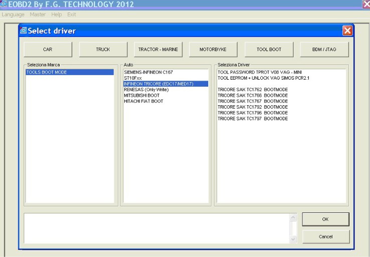 FG Tech2 V53 Software display 1