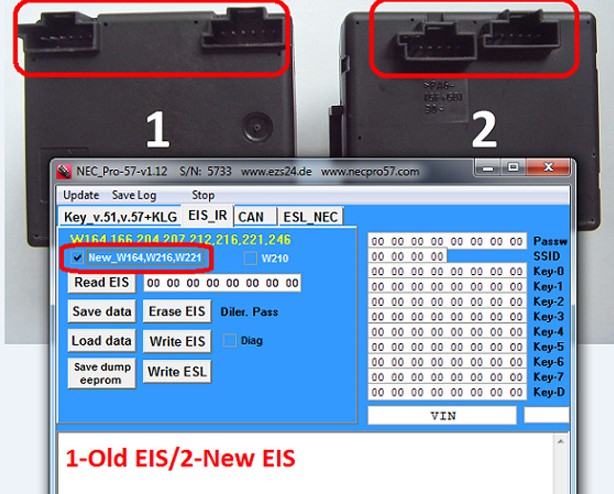 Mercedes Benz NEC PRO57 key programmer 6