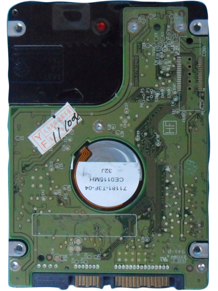 KTS520 HDD Back Side