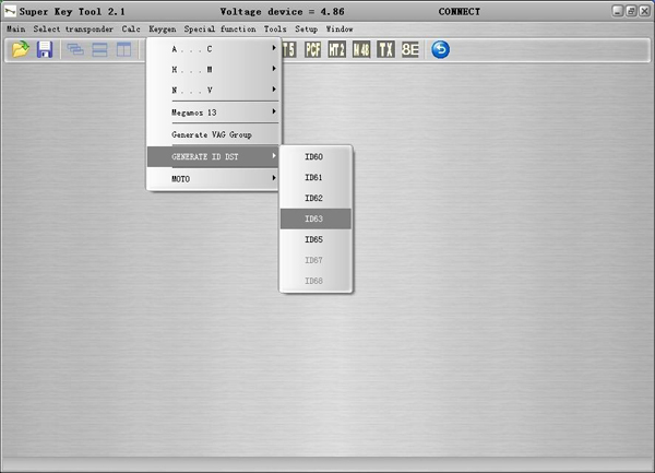 Generant special transponder