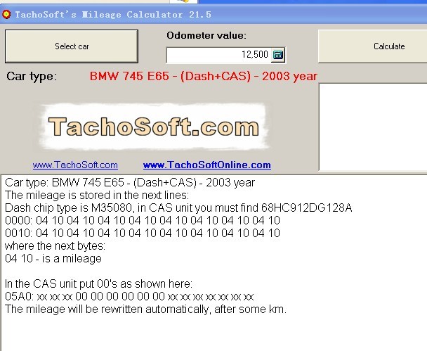Tachosoft Mileage Calculator V21.5 Software Display-2