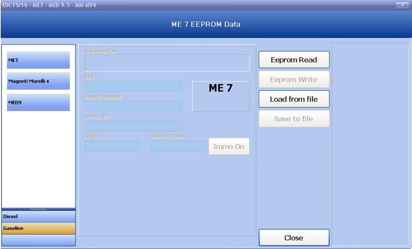 VAG dash CAN V5.17 ME 7 EEPROM Data