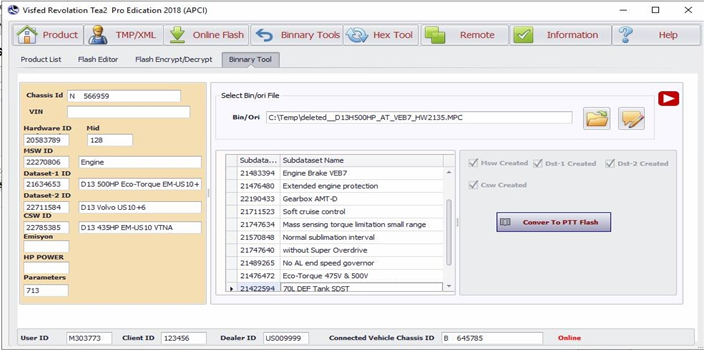 Volvo Intermediate Storage File Encryptor/Decryptor Visfed Revolation Tea2 Professional 2019 (APCI)