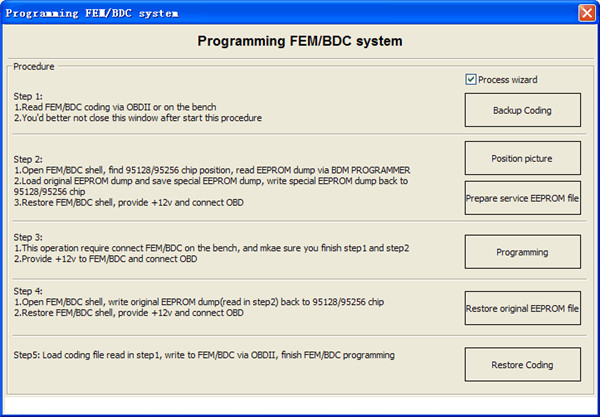 VVDI2 BMW FEM & BDC Functions steps-1