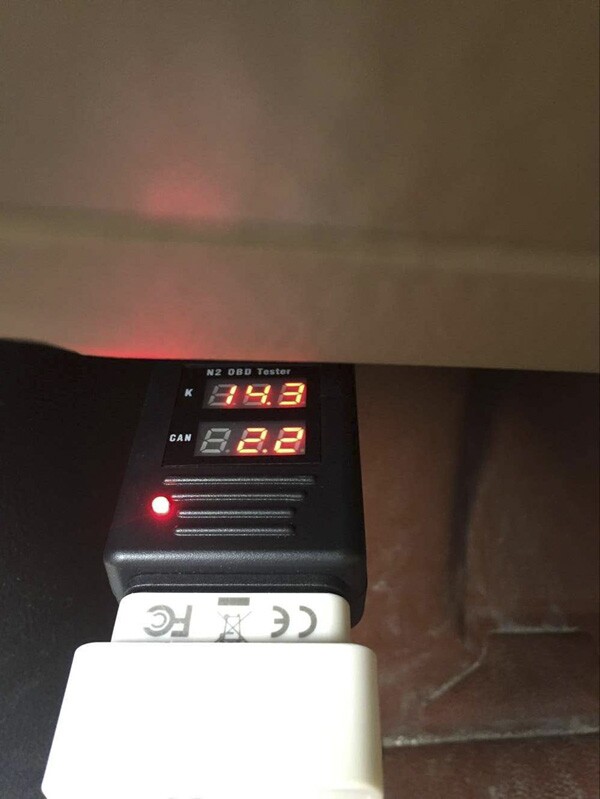 OBD N2 tester picture display 2