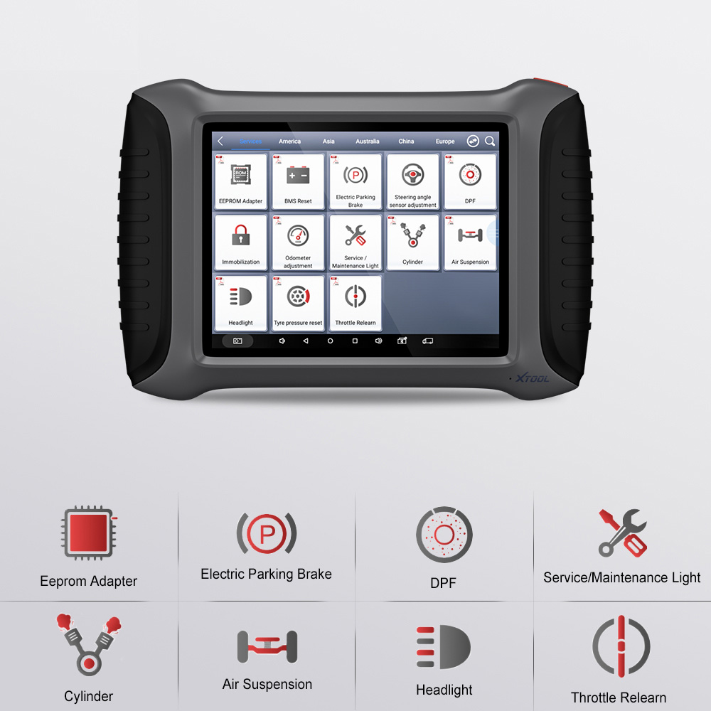 2018 XTOOL A80 H6 Function List