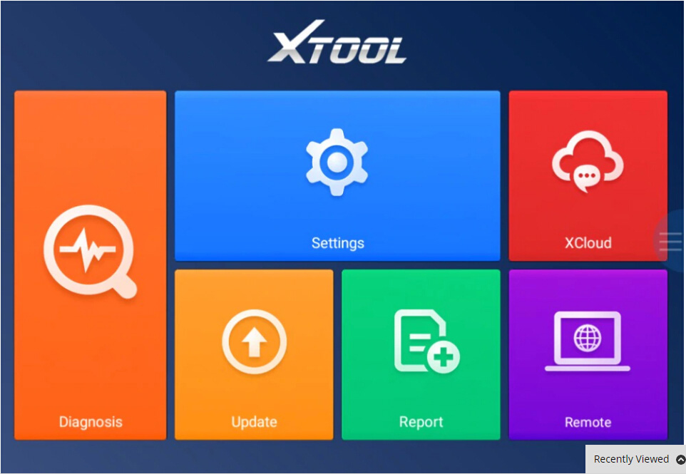 2018 XTOOL A80 H6 Screen Display