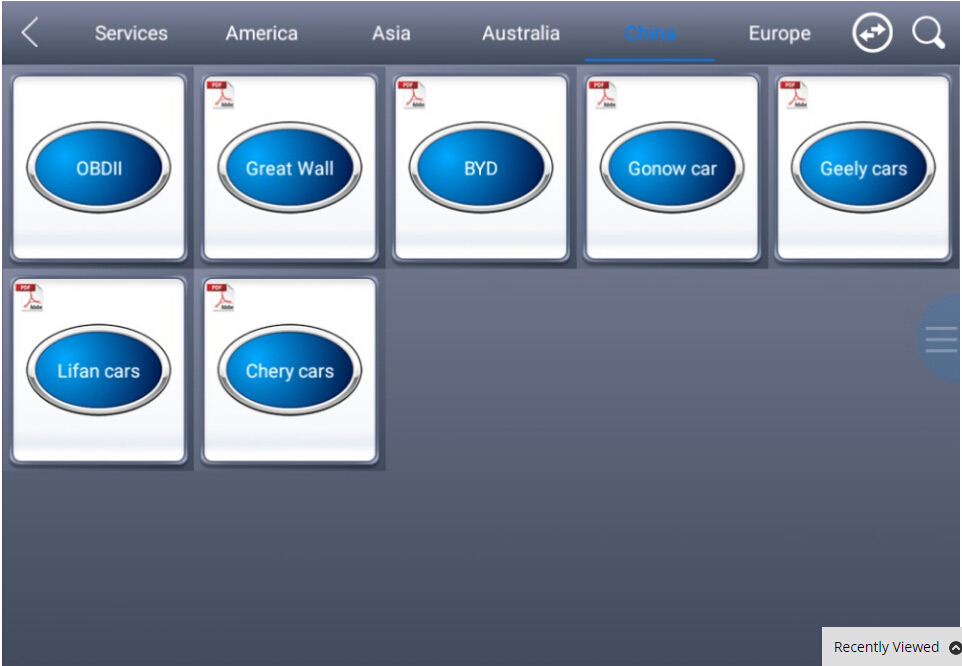 XTOOL A80 H6 Chinese Car List