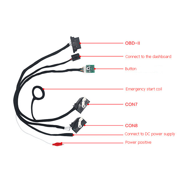 BMW FEM data desktop test platform wiring connection-2