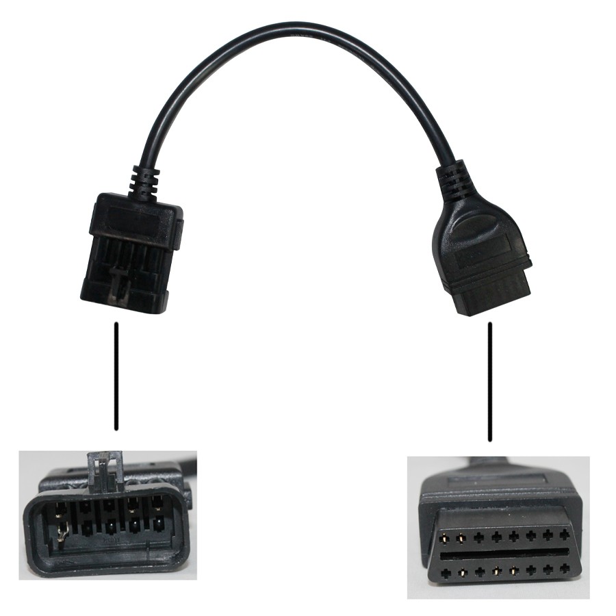 images of Opel 10Pin to OBD OBD2 16PIN