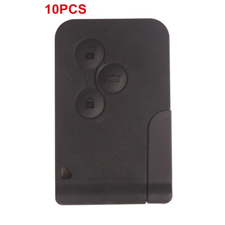 images of 3 Button Smart Key 433MHZ For Renault 10pcs