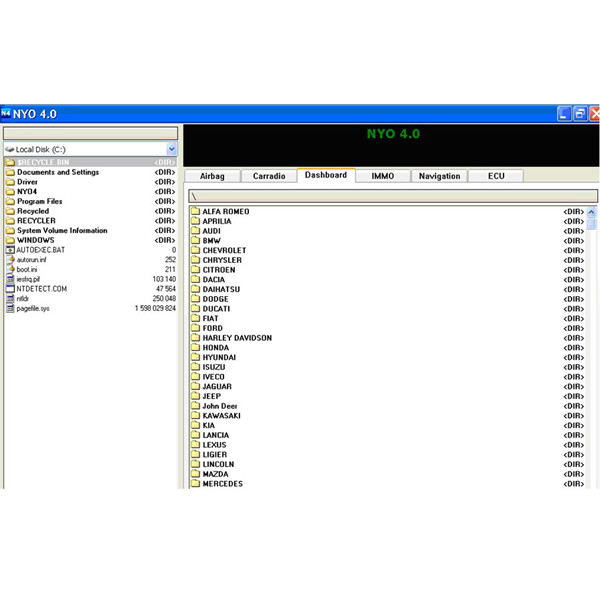 images of New NYO V4.0 Full for Odometer RadioCar Airbag Navigator